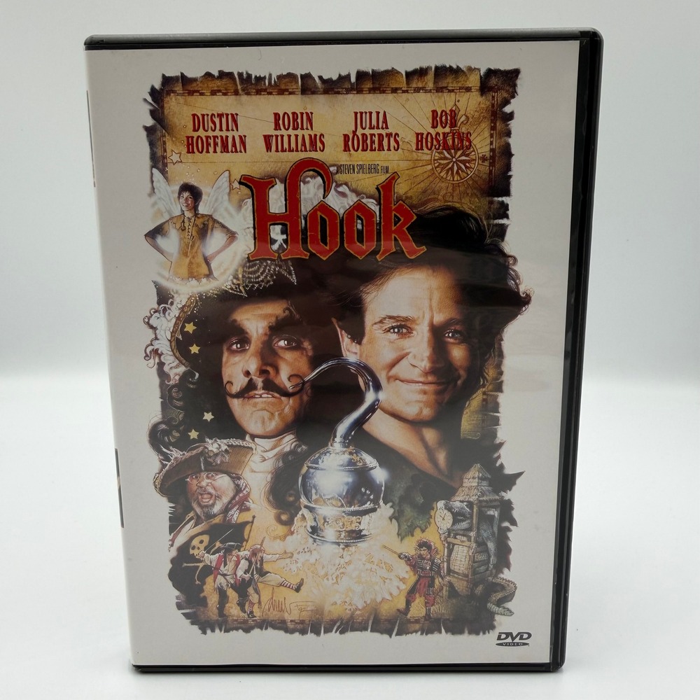 Hook DVD Steven Spielberg Robin Williams Dustin Hoffman Widescreen 043396039308